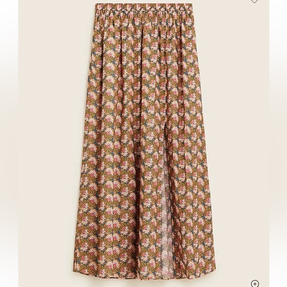 J.Crew, NWT Side slit Maxi skirt in Ratti Prism Floral 💯% cotton/pockets BG543 - Picture 9 of 12